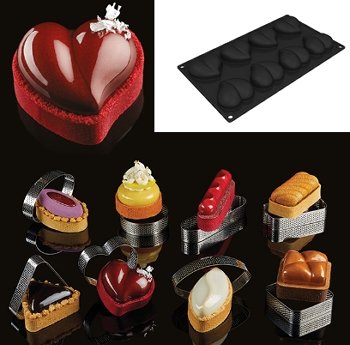 Silikon-Matte | -Form 8 Herzen 'Heart' (30x17,5cm)