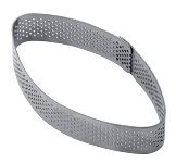 @ Torten- | Tartes- | Dessert-Ring Oval-Spitz mikrogelocht 100/55/20