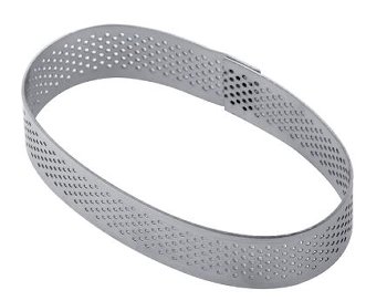 @ Torten- | Tartes- | Dessert-Ring Oval mikrogelocht 96/57/20