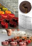 @ Gießform Praline 'ABYSS' Rund mit Spaltung 'Kluft-Abgrund' (275x135mm)