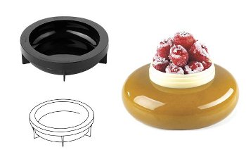 @ Silikon-Matte | -Form | Einzel- | Kuchenform rund glatt 'Mini Planet'