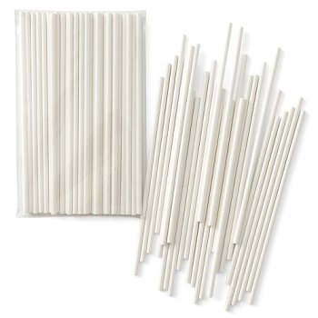 @ Papier-Stiele rund für Lutscher | Lolly | Cakepops 'Easypop' lang (50 Stk)