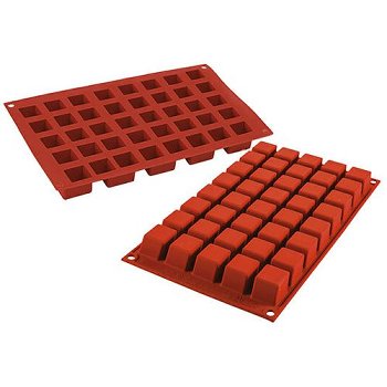 @ Silikon-Matte | -Form 40 eckige Formen Mini Cube | Würfel (1/3 GN=17,5x30cm)