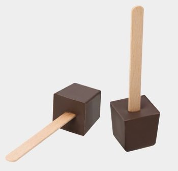 @ Gießform für Trinkschokolade "Würfel"
