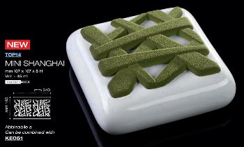 @ Silikon-Matte | -Form 2 quadratische | viereckige Formen 'Mini Shanghai' klein (24x14cm)