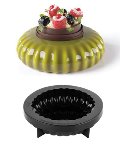 @ Silikon-Matte | -Form | Einzel- | Kuchenform rund gewellt | geriffelt 'Mini Plisee'