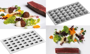 Silikon-Matte | -Form 35 Eicheln 'Nut' (30x17,5cm)