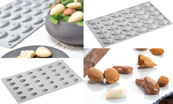 @ Silikon-Matte | -Form 30 Mandeln 'Almond' (30x17,5cm)