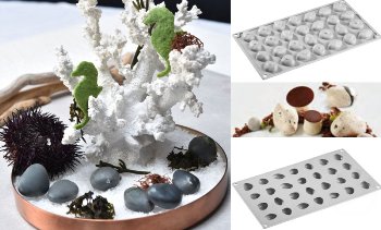 Silikon-Matte | -Form 28 Steine 'Stone' (30x17,5cm)