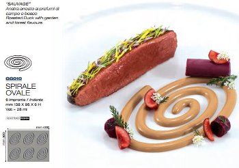 @ Silikon-Matte | -Form 6 Oavle Spiralformen 'Spirale Ovale' (30x40cm)