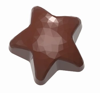 @ Gießform Praline | Pralinengießform 21 Sternformen Design 'Diamant'