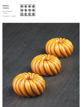 Silikon-Matte | -Form 12 runde Formen mit Loch | Ringe | Donuts | Savarins Wellen 'Gnammy'(30x40cm)