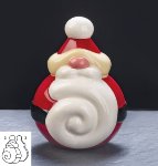 @ Gießform Weihnachtsmann 'Santa Twist' (4 Teile für 2 Stk)