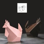 @ Gießform Henne 'Rocky Rooster' (4 Teile für 2 Stk)