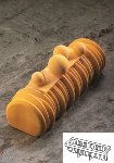 @ Silikon-Matte | -Form | Einzel- | Kuchenform rechteckige halbrunde Form mit Relief 'Sequoia'