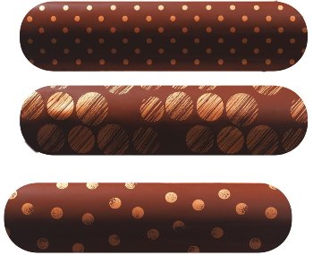 @ Schoko-Dekor Auflegerbitter Eclair gebogen bronze (24 Stk)