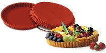 Silikon-Matte | -Form | Einzel- | Kuchenform rund gewellt | geriffelt 280/30 'Flan Pan'