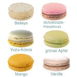 TK-Macarons Sortiment Mix 'CE' 6 Sorten ca.4,5cm / ca.18g (32Stk/Pck - 12Pck/Ukt)