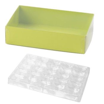 @ Macaron-Schachtel 25-er rechteckig grün 'Acidulees'
