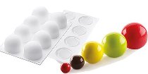 @ Silikon-Matte | -Form 8 runde Formen | Kugeln | Sferen 'Trüffel' 3D