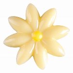 Schoko-Dekor Aufleger weiß Blume | Gänseblümchen groß (117 Stk)