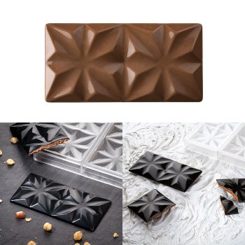 Gießform Tafel | Tafelgießform 'Edelweiß'