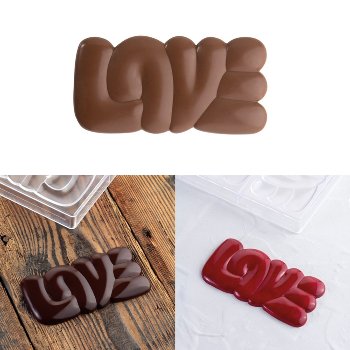 Gießform Tafel | Tafelgießform Schriftzug 'Love'