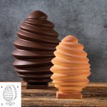 @ Gießform Ei 'Pagoda' mit Stockel (6 Teile für 2 Stk)