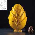 @ Gießform Ei 'Blossom' mit Stockel (6 Teile für 2 Stk)