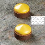 @ Silikon-Matte | -Form 8 runde Formen | Törtchen | Tartelettes 'Frisbee' (30x17,5cm)