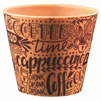 @ Transfer- | Siebdruckfolie für To-Go-Becher 'Cappuccino' (12 Stk)