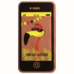 @ Schoko- | Transfer- | Siebdruckfolie für Smartphone 'Flamingo' (12 Stk)