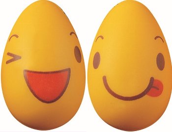 @ Pralinen-Halbeier weiß, Motiv Smiley 'Visage' (630 Stk)