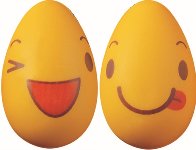 @ Pralinen-Halbeier weiß, Motiv Smiley 'Visage' (630 Stk)