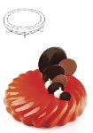 @ Silikon-Matte | -Form | Einzel- | Kuchenform rund gewellt | geriffelt 'Caleidon'