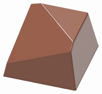 @ Gießform Praline | Pralinengießform 21 eckige Formen 'Würfel asymetrisch'