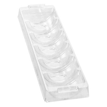 @ Blister-Einlage für Macaron-Stange | -Schachtel 6-er rechteckig transparent