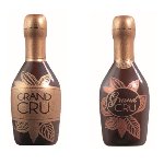 @ Schoko-Dekor Aufleger bitter Flasche 'Grand Cru' (65 Stk)