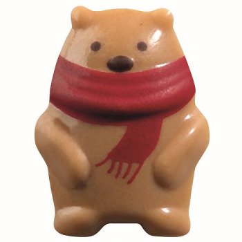 @ Schoko-Dekor Aufleger karamellisiert weiß Bär (60 Stk)
