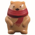 @ Schoko-Dekor Aufleger karamellisiert weiß Bär (60 Stk)