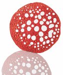 @ Isomalt-Dekor Aufleger Rund rubin 'Opalines' (32 Stk)
