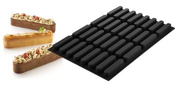 @ Silikon-Matte | -Form 32 längliche ovale Formen | Eclairformen (60x40cm)