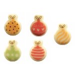 @ Schoko-Dekor Christbaumkugel weiß, Motiv vierfarbig (300 Stk)