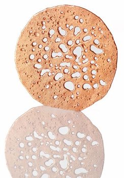 @ Isomalt-Dekor Aufleger Rund bronze 'Opalines' (32 Stk)