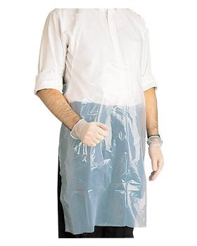 Einweg-Arbeitsschürzen mit Brustlatz (100 Stk)