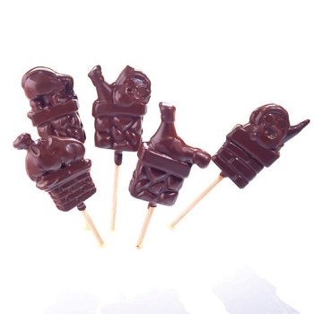 @ Gießform-Blister für Lutscher | Lolly Weihnachtsmotive 'Pere Noel' (45 Stk)