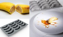Silikon-Matte | -Form 12 Baby Bananen 'Baby Banana' (30x17,5cm)
