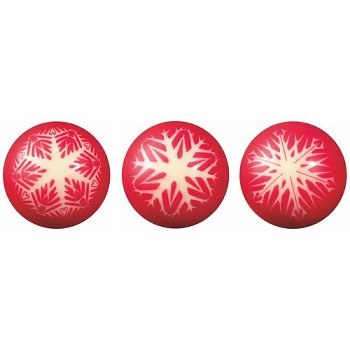@ Schoko-Dekor Kugel weiß 'Noel Nordique' rot (88 Stk)