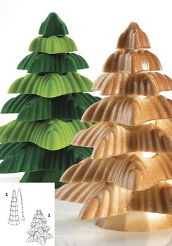 @ Gießform Weihnachts- | Tannen- | Christbaum 'Fringe' (9 Teile für 1 Stk)