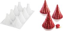 @ Silikon-Matte | -Form 8 Kegelformen | Weihnachts- | Tannen-| Christbaum 'Astro 95'